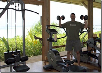 Gili Lankanfushi - gym vista