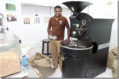 LUX Maldives coffee roasting