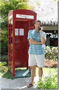 LUX Maldives phone booth