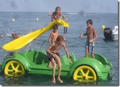 Maldives - car water slides