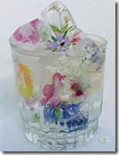 Maldives - flower ice cubes