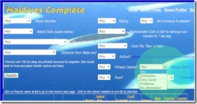 Profiler House Reef selection