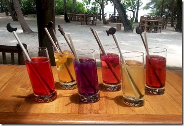 Soneva Fushi - flower iced teas