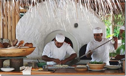 Soneva Fushi buffet pizza oven