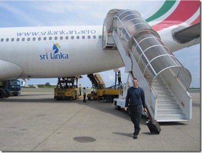 Sri Lankan Airlines arrival