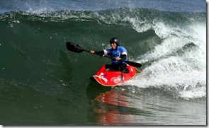 Surf kayaking