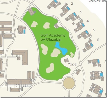 Velaa - golf course map