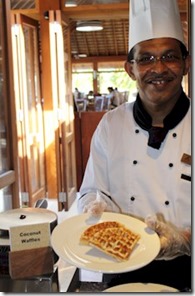 Vilamendhoo coconut waffles