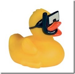 Snorkel rubber ducky