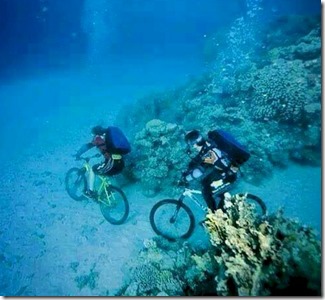 Underwater biking