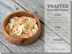 toast cocnut flakes