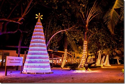 Anantara - recycled bottle Christmas tree