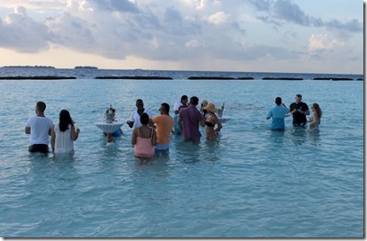 Kurumba - in lagoon wine tasting sunset