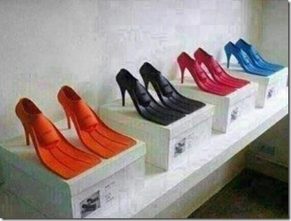 High heel fins