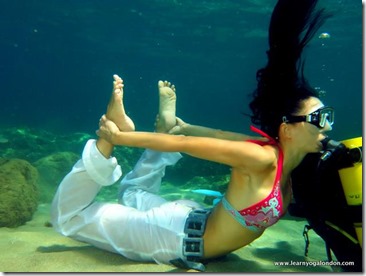 Underwater yoga