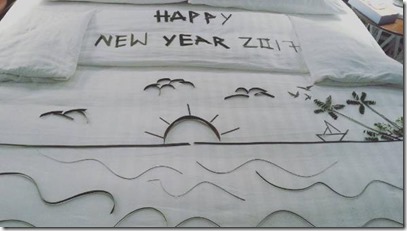 Amari Havodda - New Years bed decoration