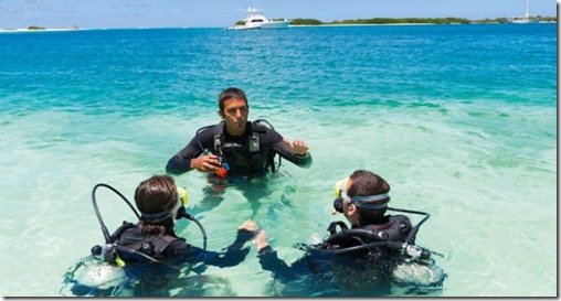 Maldives beginner diving
