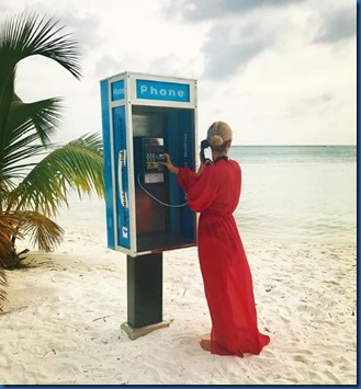 Holiday Island - phone box