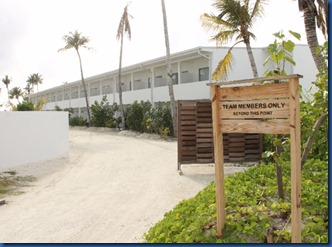 LUX North Male Atoll - staff quarters