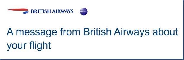 BA Direct flight