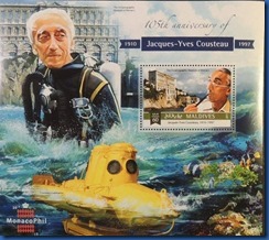 Jacques Cousteau stamp