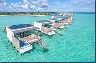 SO Maldives - solar water villa panels