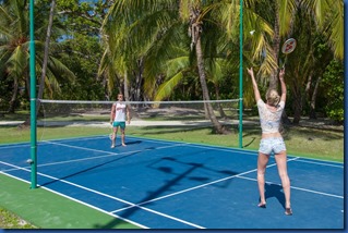 Meeru - outdoor badminton court