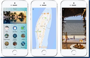 Dhigali - resort app screens